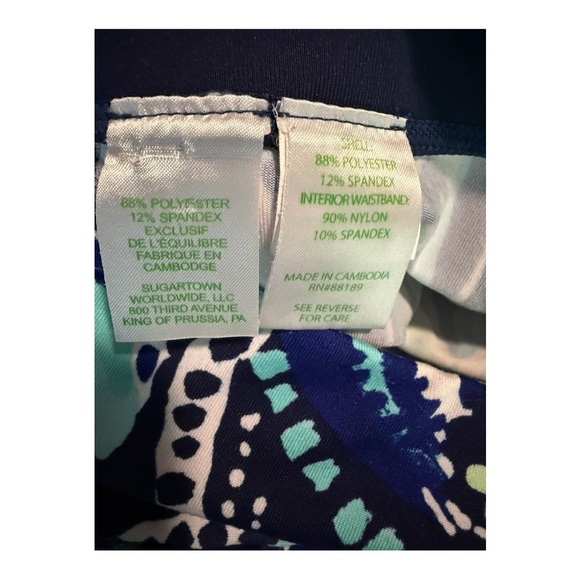 Lilly Pulitzer Navy Crash the Bash Luxletic Weekender Legging and Kai Tank S XS - Picture 5 of 16